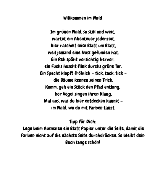 Mein Malbuch über den Wald: 50 einzigartige Ausmalbilder für abenteuerlustige Kinder ab 5