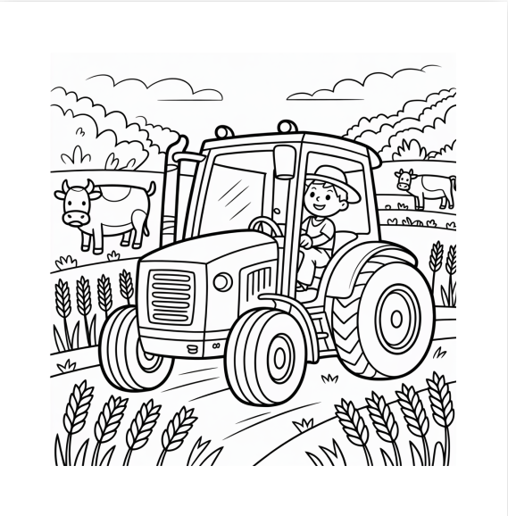 Mein Ausmalbuch vom Dorf: 50 tolle Ausmalbilder für das neugierige Kind